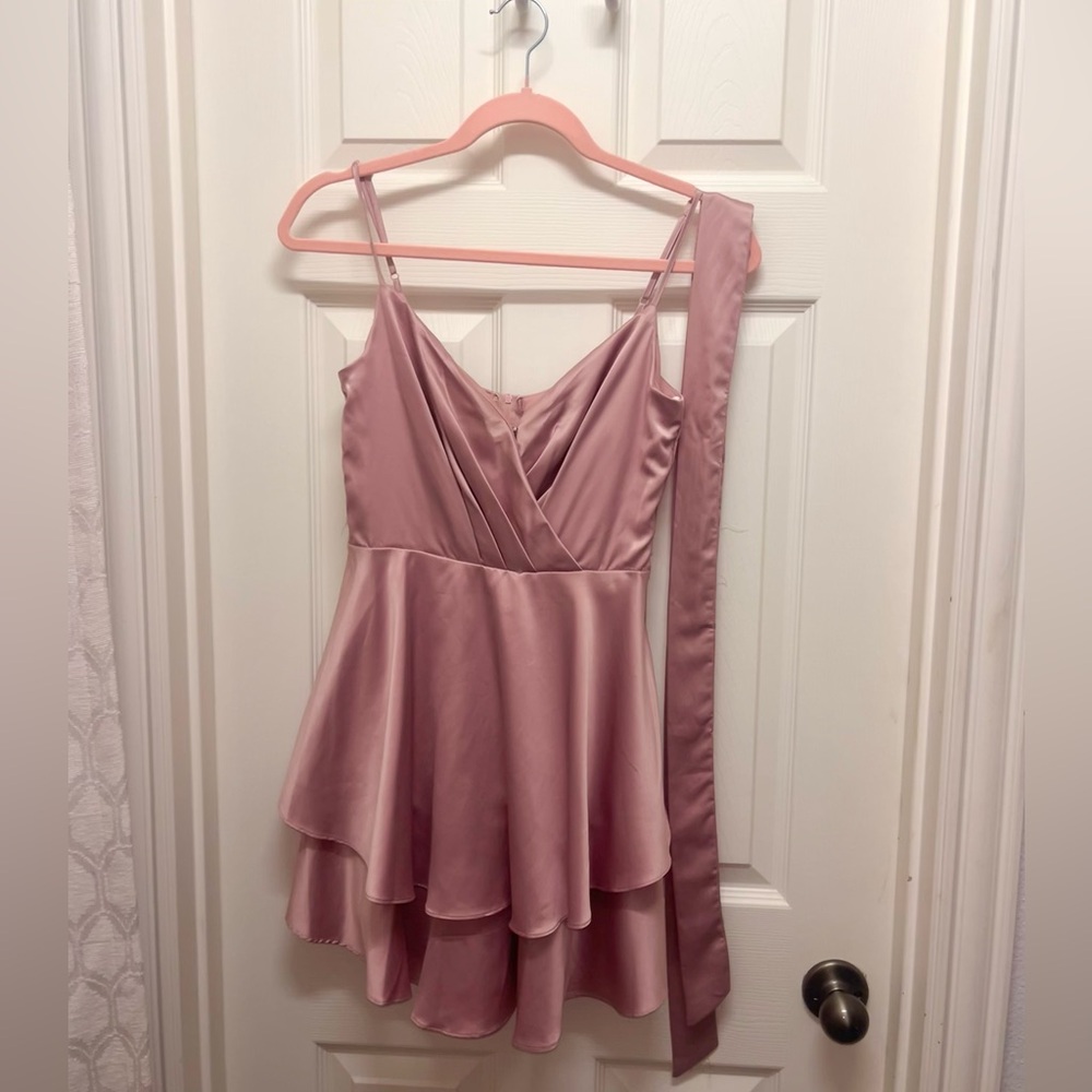 Hoco or semi light pink dress